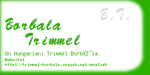 borbala trimmel business card